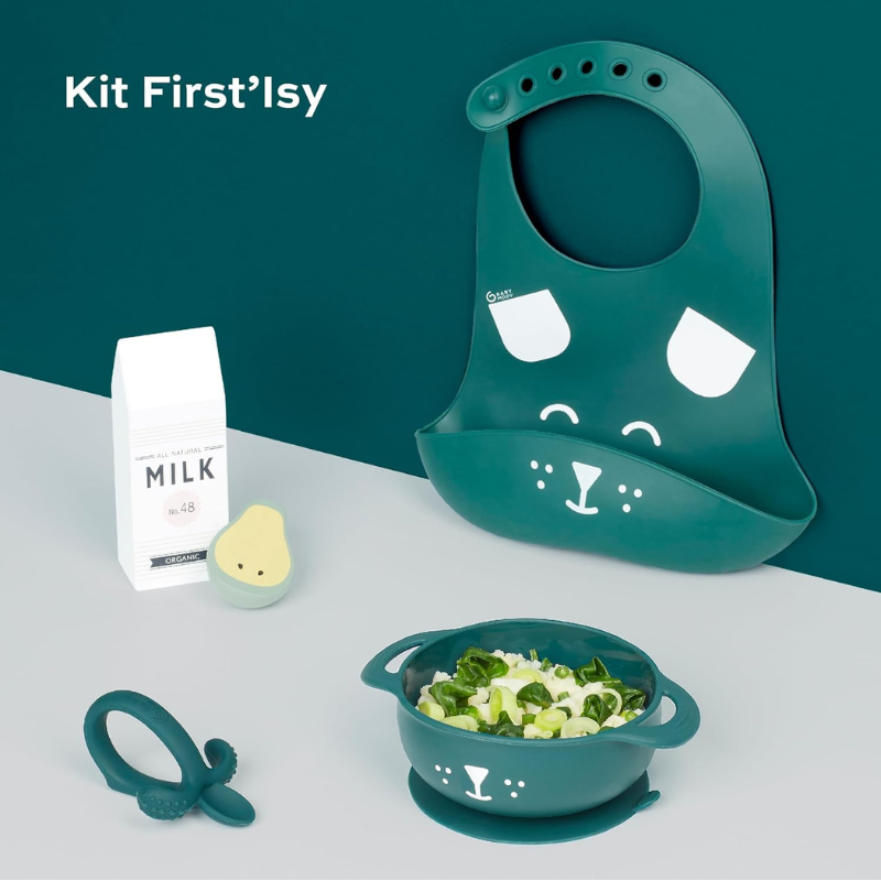 Babymoov Coffret Repas Bébé FIRST'ISY Renard - Bleu