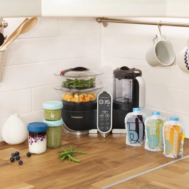 Babymoov Cuiseur à Vapeur Nutribaby(+) Industrial - Gris