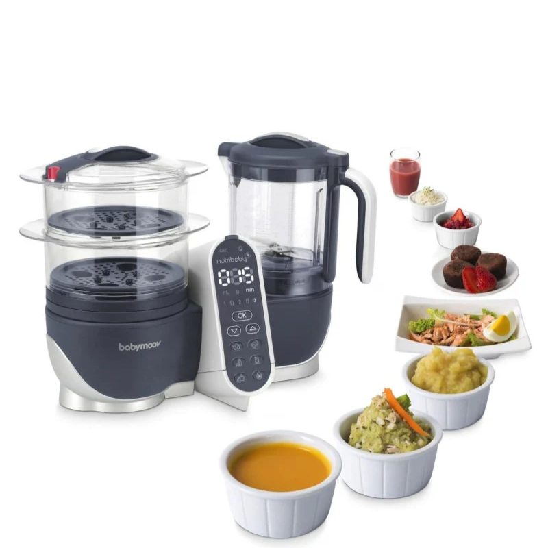 Babymoov Cuiseur à Vapeur Nutribaby(+) Industrial - Gris