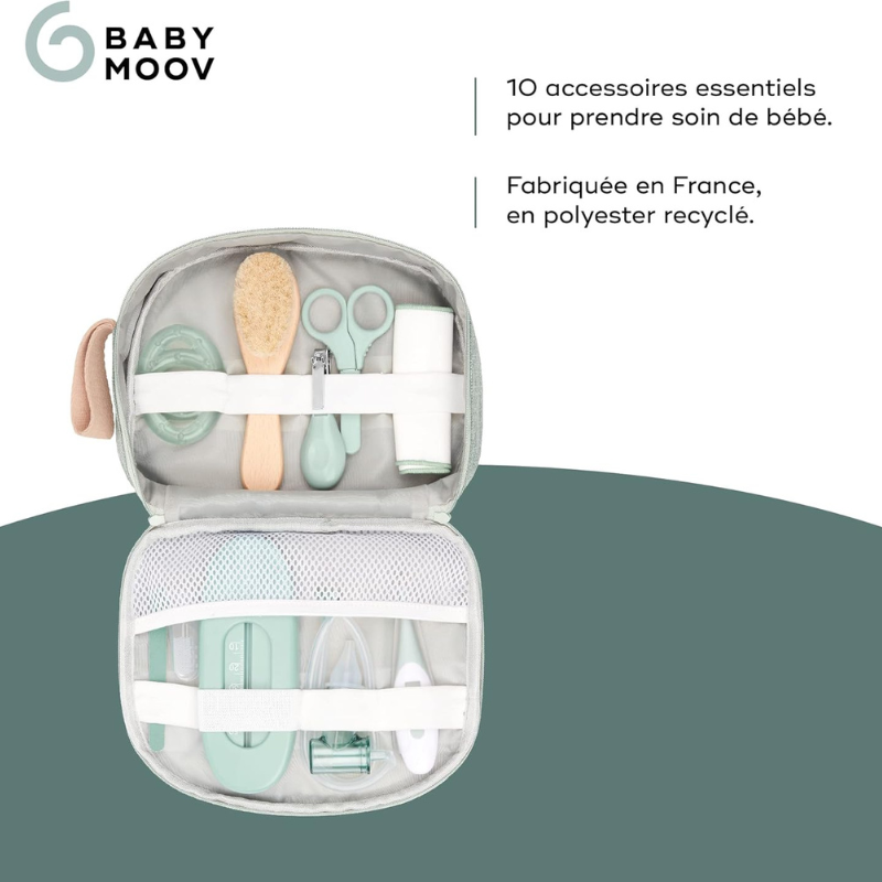 Babymoov Trousse de Soin Bébé EcoResponsable - 10 Accessoires