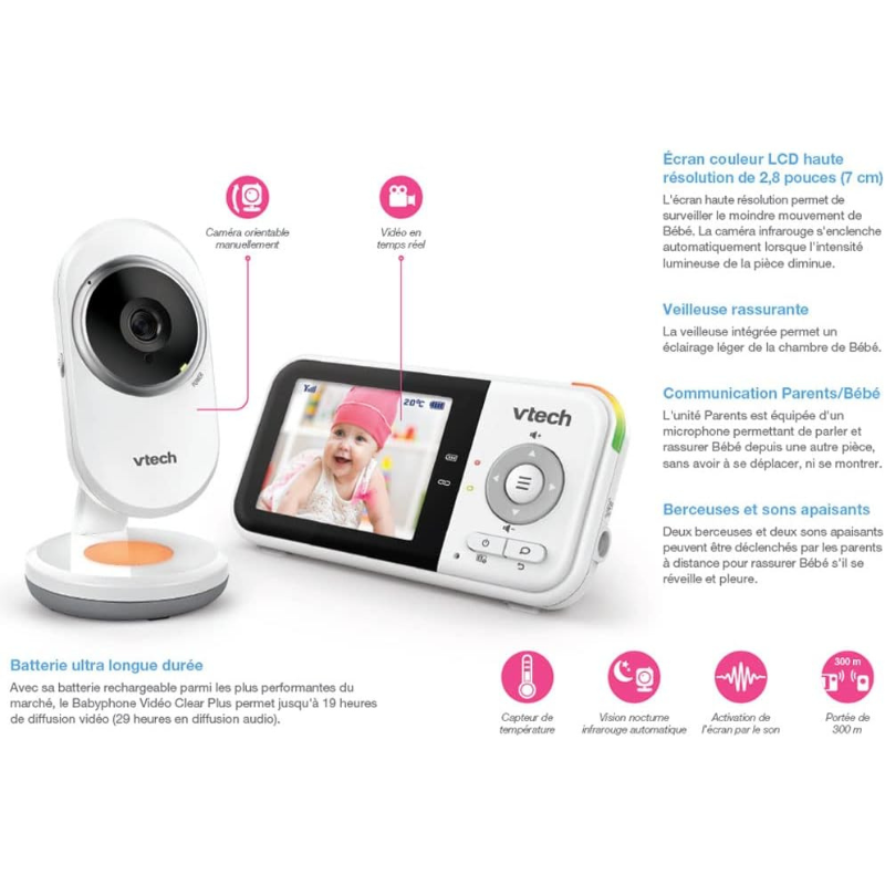 BABYPHONE VIDÉO CLEAR PLUS– VTECH