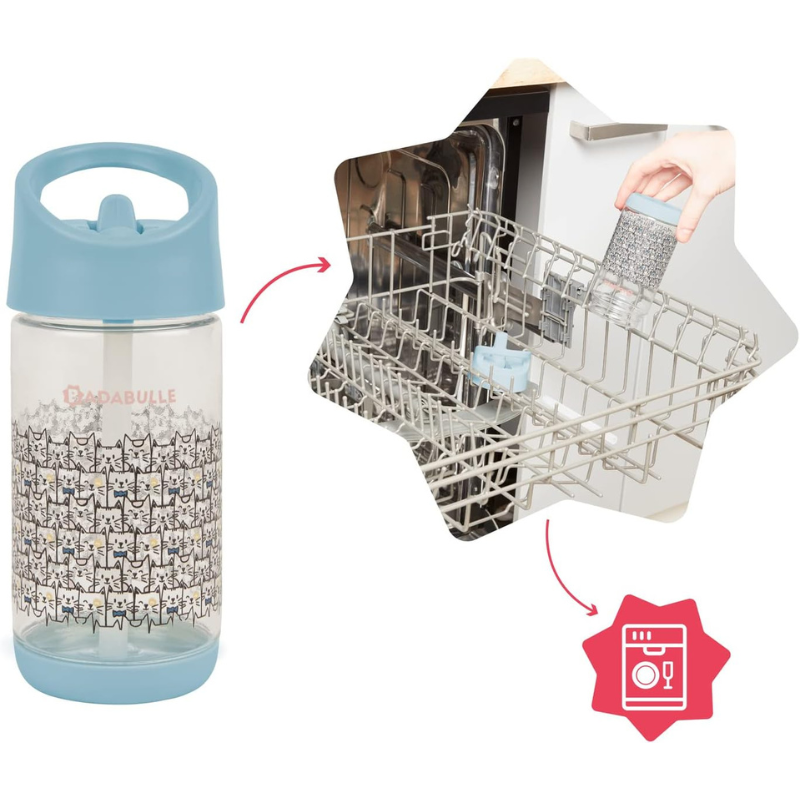 Badabulle Gourde à paille pour enfant 350ml - 12m+