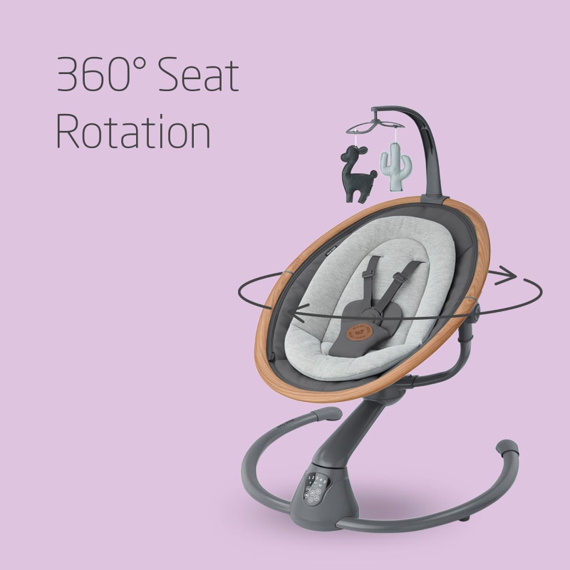 Balancelle électrique bébé gris foncé