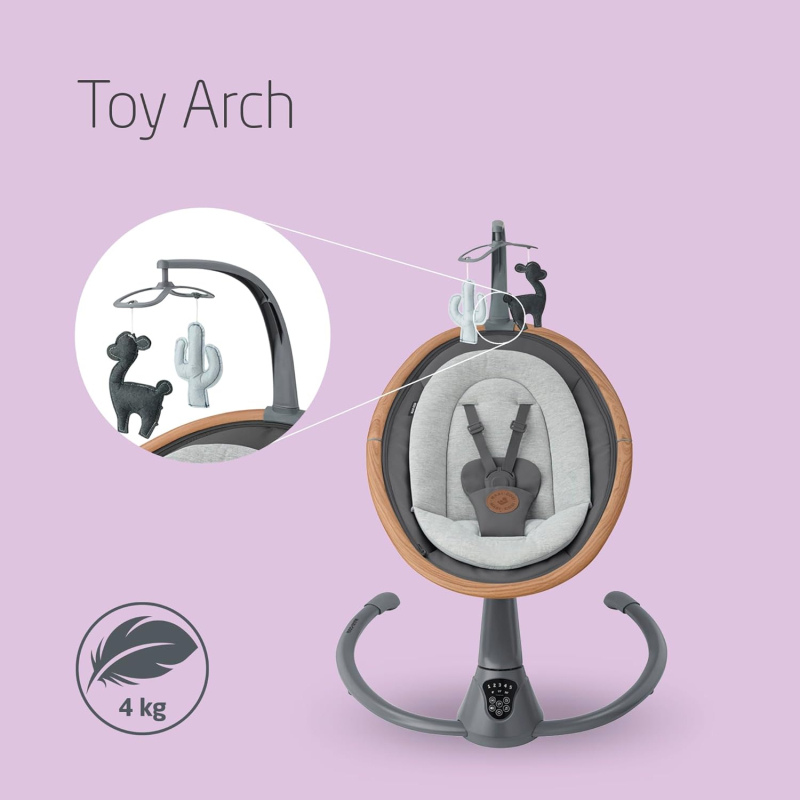 Balancelle électrique bébé gris foncé