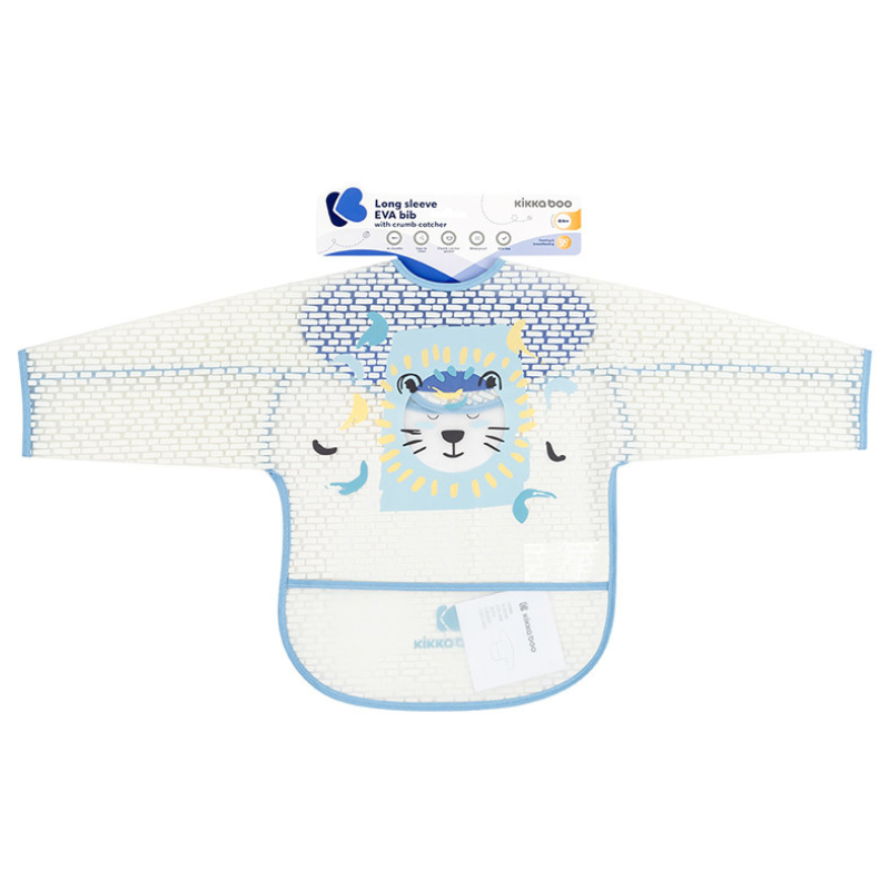 xx Bavoir manches longues Arty Blue