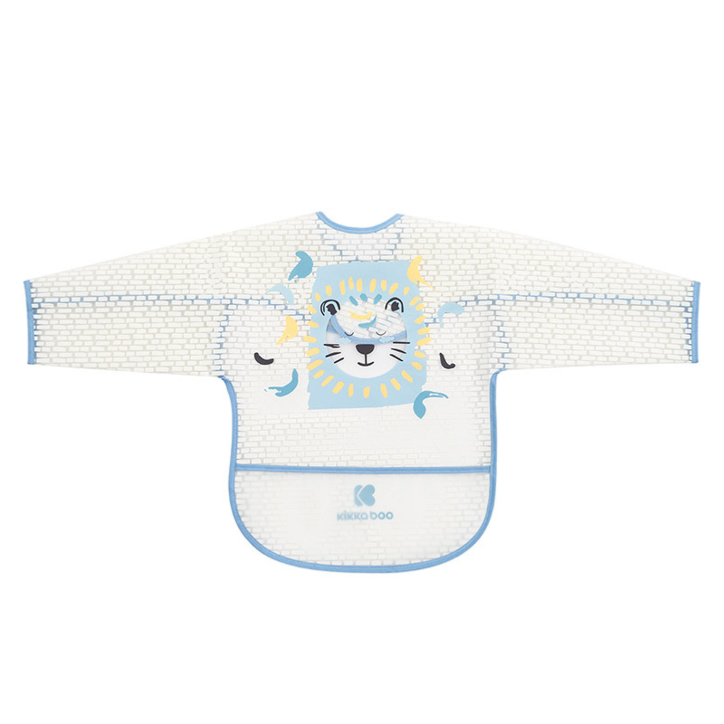 Bavoir manches longues Arty Blue