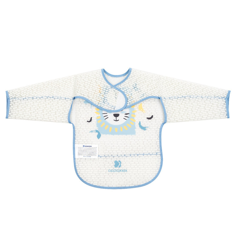 Bavoir manches longues Arty Blue