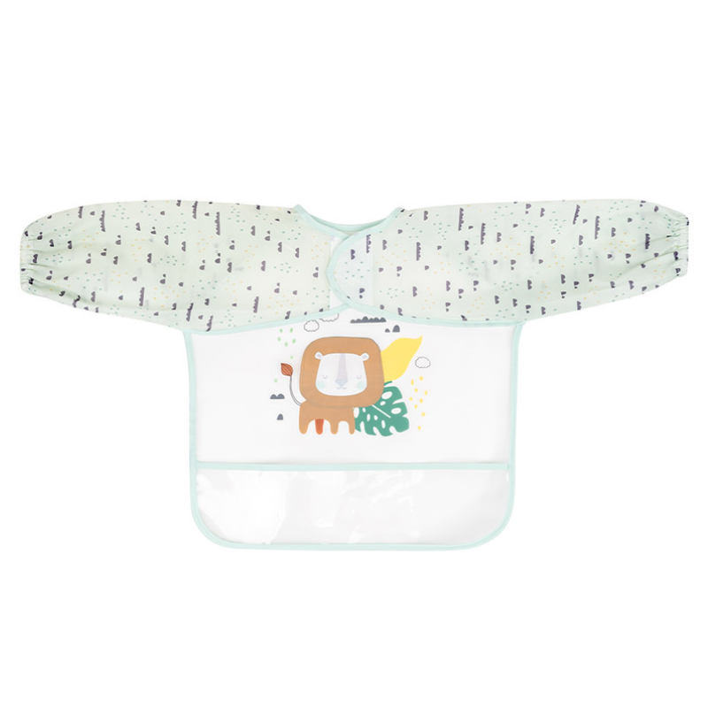 Bavoir manches longues ЕVA avec ramasse-miettes Savanna Mint