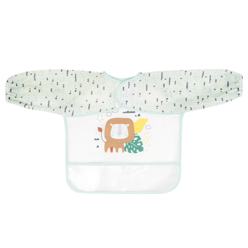 Bavoir manches longues ЕVA avec ramasse-miettes Savanna Mint