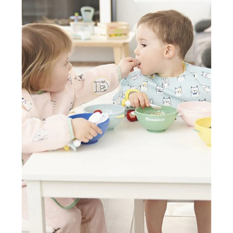 Bavoir manches longues Orange – Badabulle