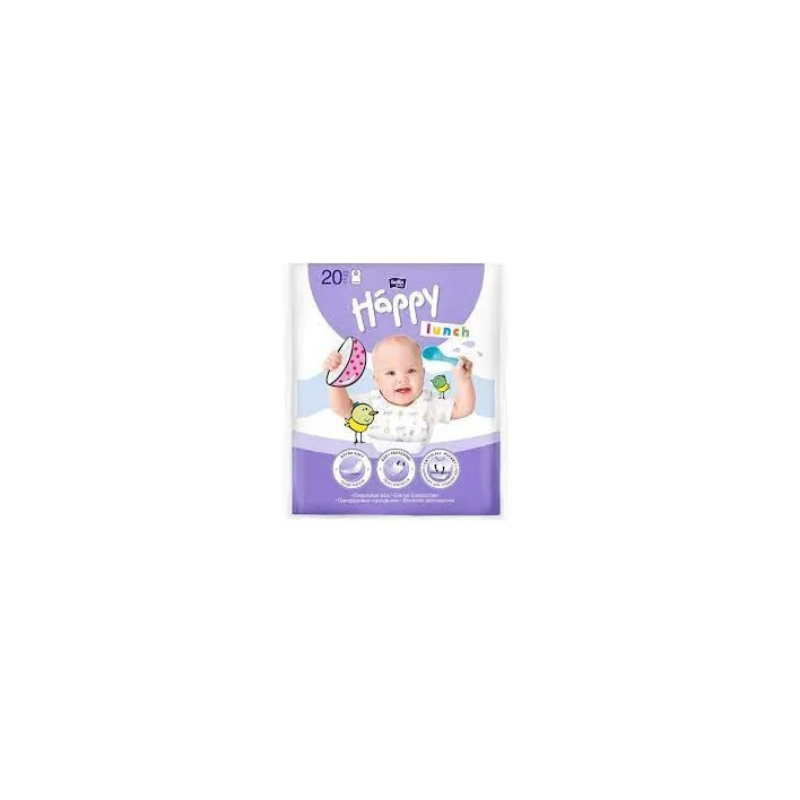 xx Bavoirs Jetables Happy 20 Unités