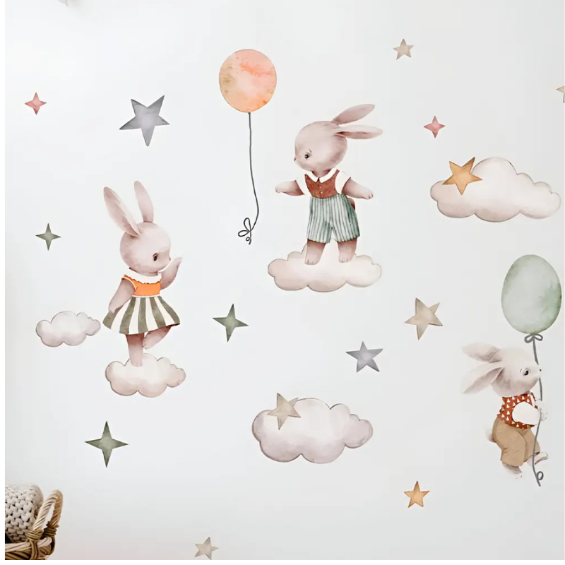 Bébé Safe Sticker Mural Lapin