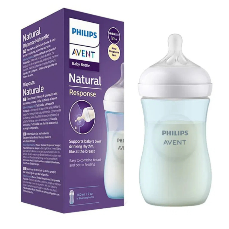 xx Biberon Natural 260 ml bleu - Philips Avent