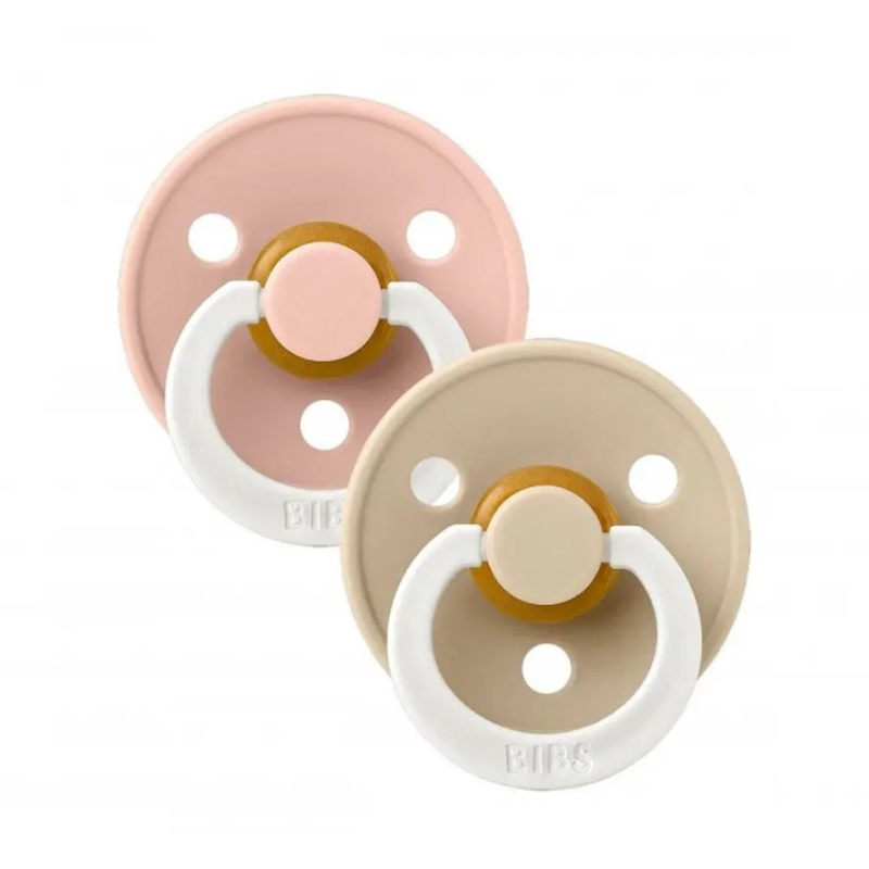 xx BIBS – Lot de 2 Sucettes Anatomiques Blush-Vanille