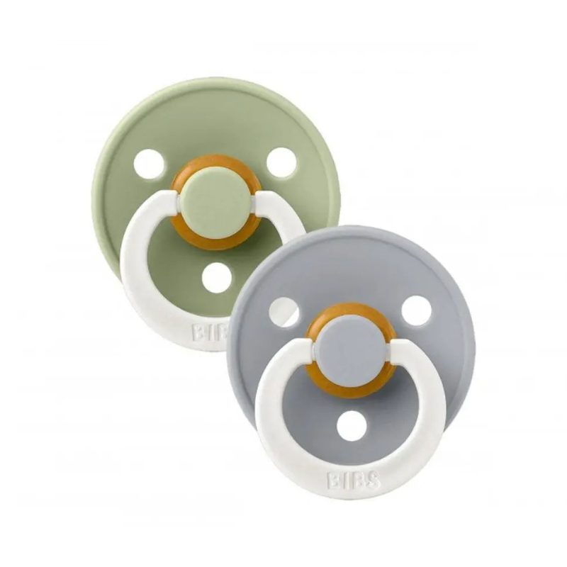 BIBS Lot de 2 Sucettes Anatomiques - Sage/Cloud - GLOW