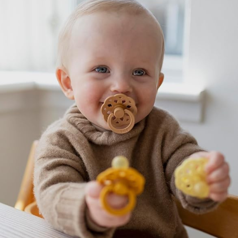 BIBS Lot de 2 Sucettes Bohème Nuit Rondes – Sauge/Nuage - GLOW