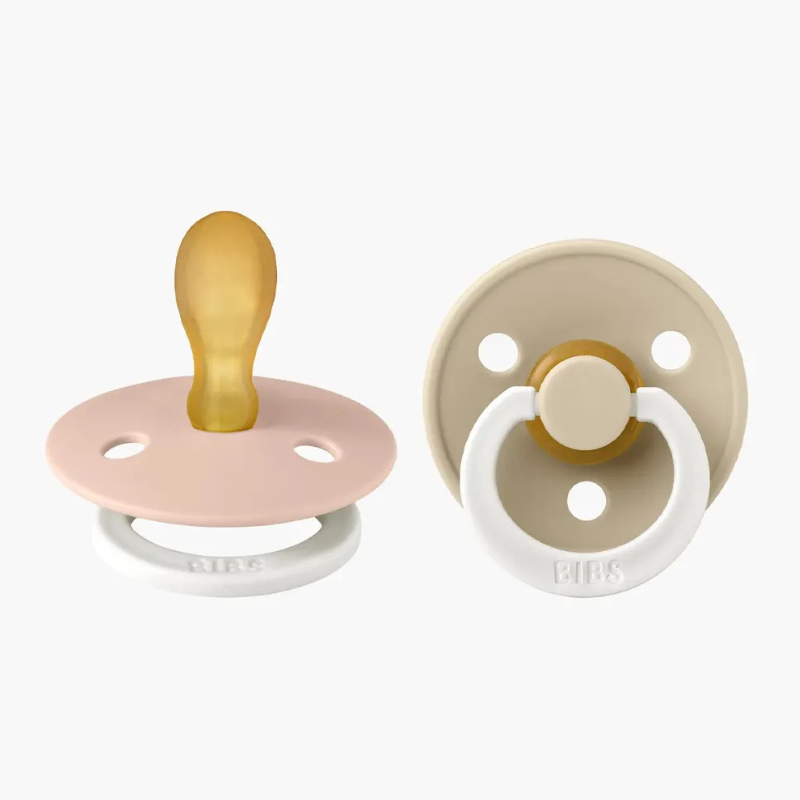 xx BIBS Lot de 2 Sucettes Symétriques - Blush/Vanilla - GLOW