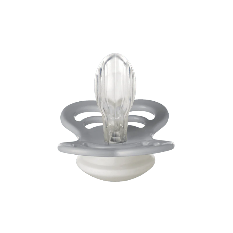 BIBS Lot de 2 Sucettes Symétriques Suprème Silicone - Sauge/Nuage - GLOW