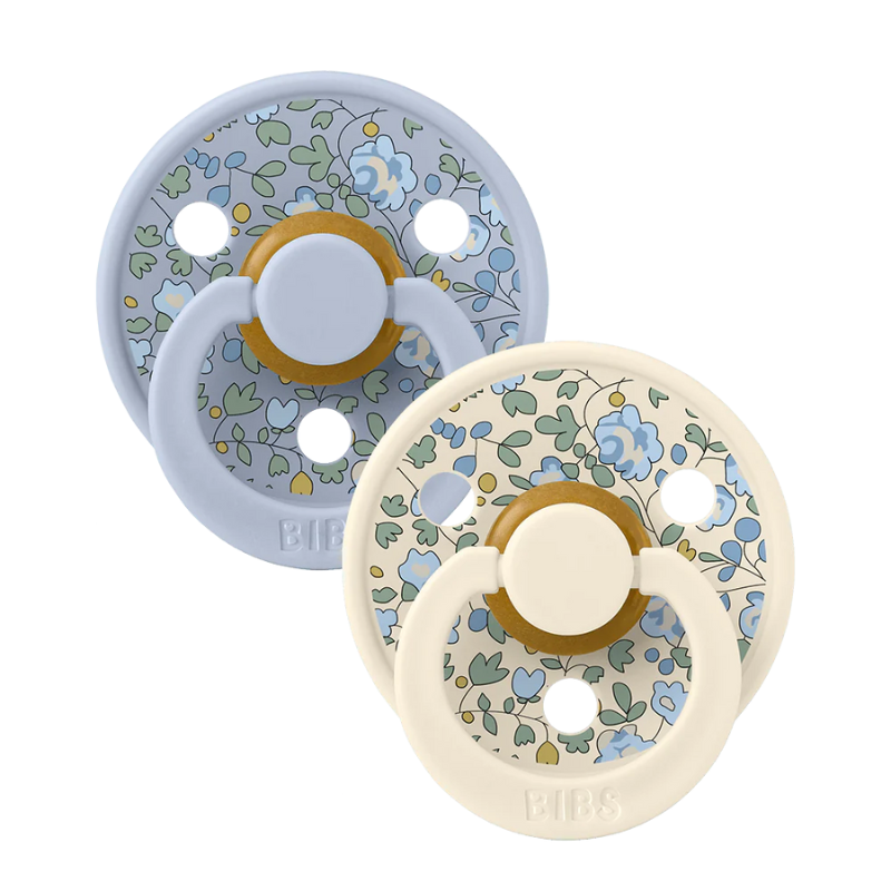 BIBS x LIBERTY Colour Lot de 2 Eloise - Mélange bleu poussiéreux