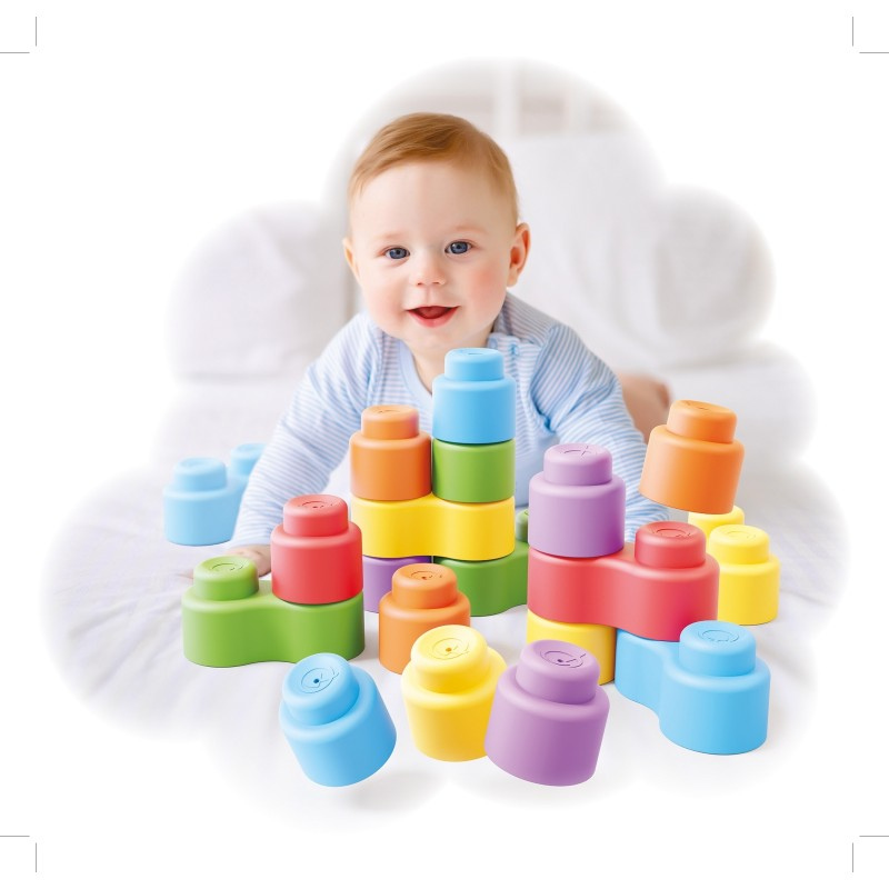 Blocs souples en caoutchouc souple 32 pièces - 6 mois et +