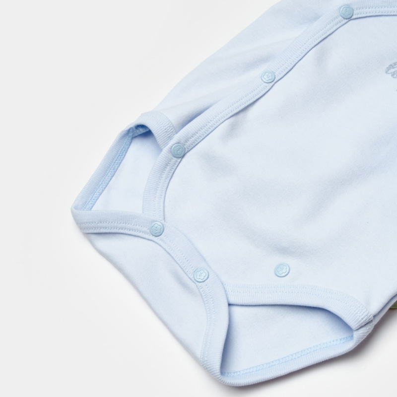 Body bébé fleuri Biorganic Love 56011 Écru