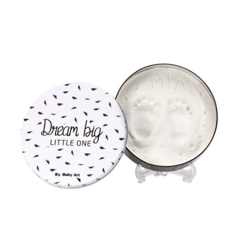 xx Boîte à empreinte ronde – Noir et blanc