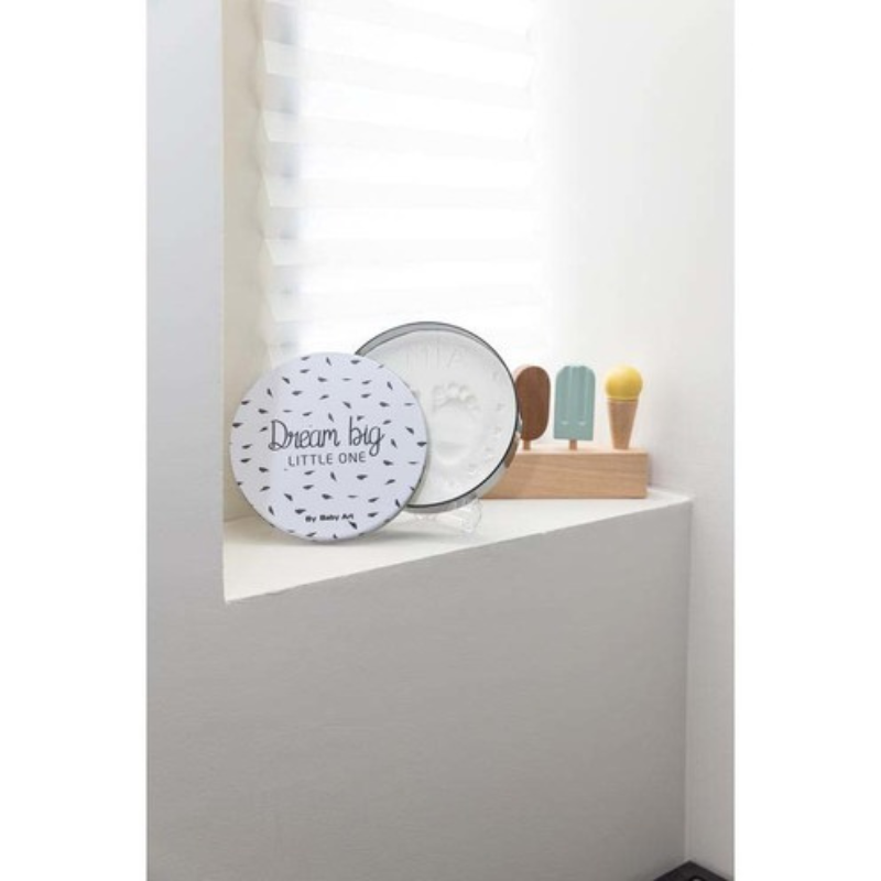 Boîte à empreinte ronde – Noir et blanc