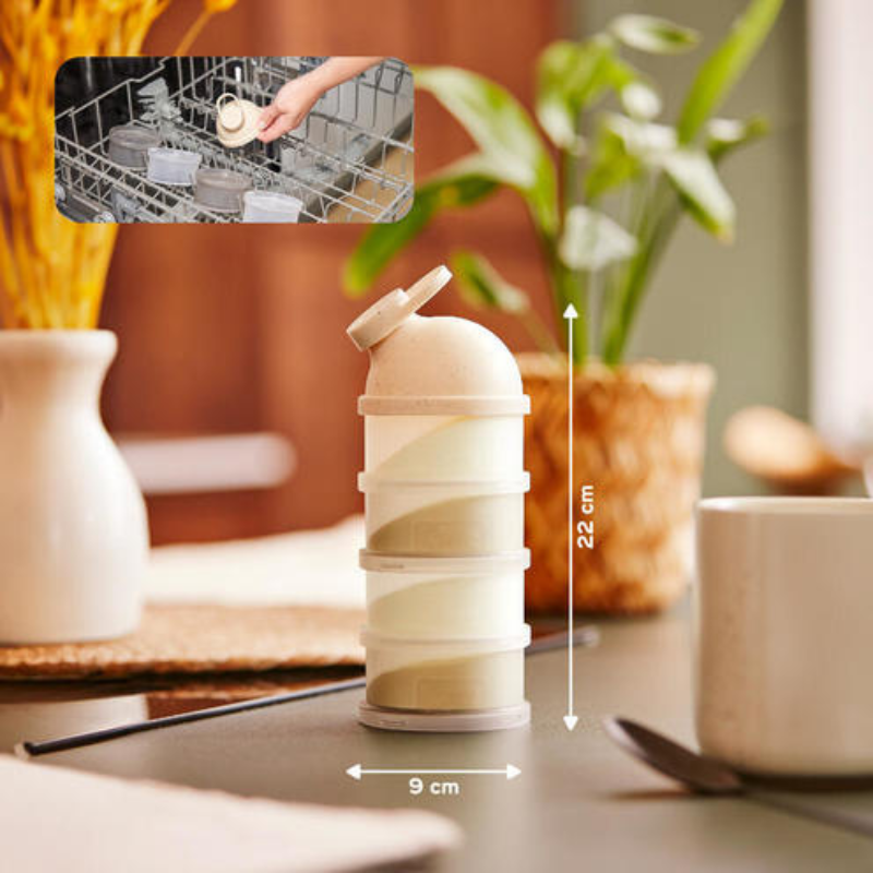Boîtes doseuses de lait en poudre Babydose Mineral Beige - BABYMOOV