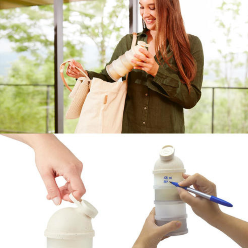 Boîtes doseuses de lait en poudre Babydose Mineral Beige - BABYMOOV