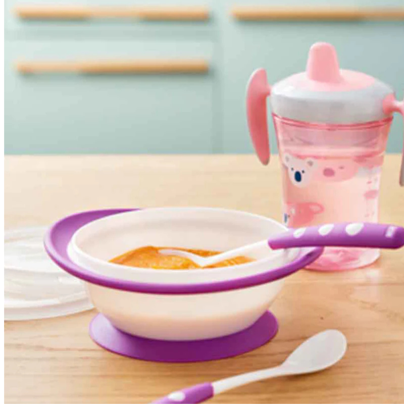 Bol d'apprentissage NUK avec couvercle  6 mois plus