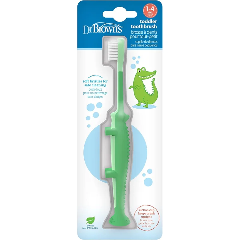 xx Brosse à dents pour tout-petits Dr. Brown’s – crocodile