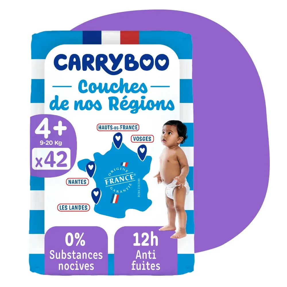 xx Carryboo Couches Écologiques Taille 4+ (9-20kg) 42 unités
