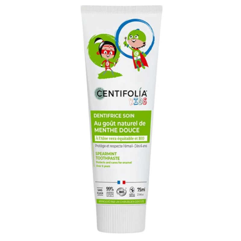 xx Centifolia Kids Dentifrice Soin Goût Menthe Douce Bio – 75ml