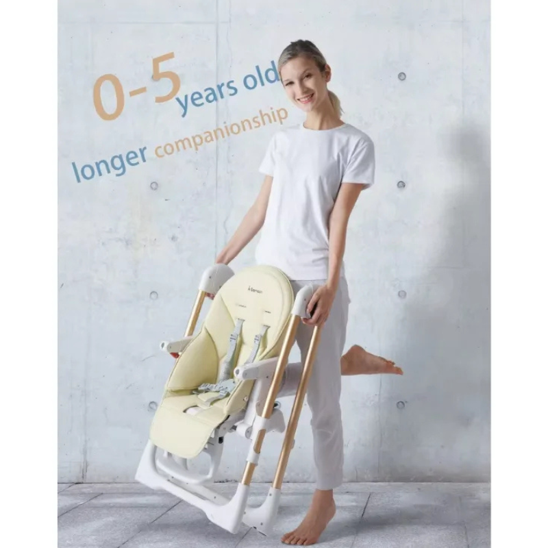 Chaise haute CLEO 3 en 1 beige gold – A Demain