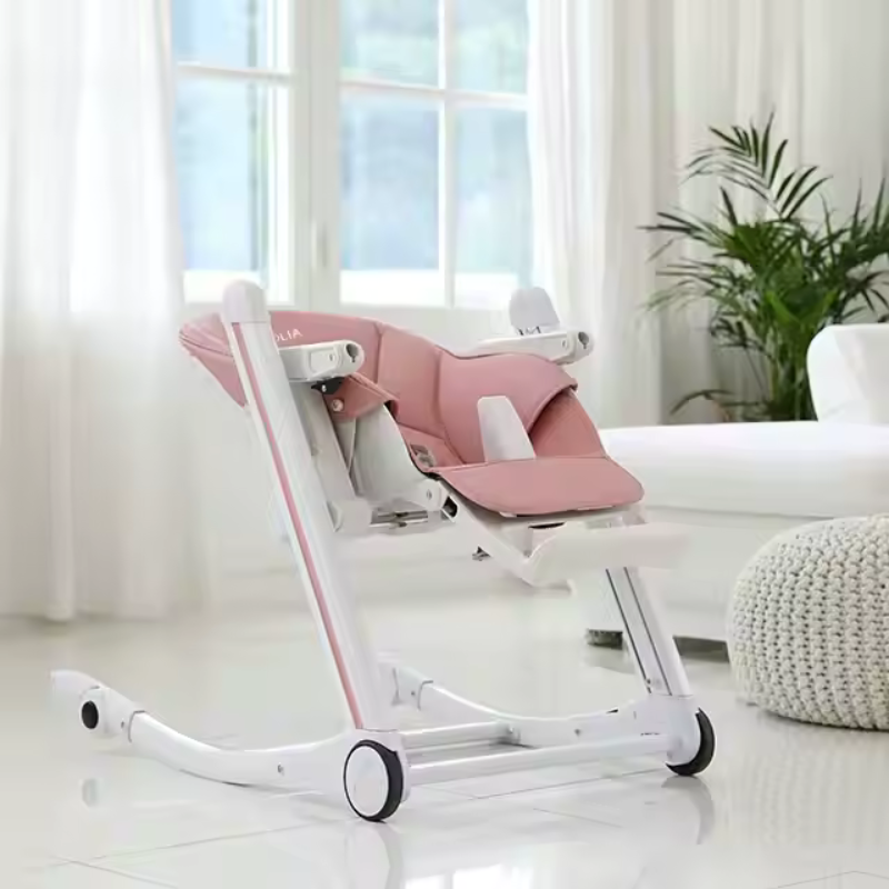Chaise haute écologique IVOLIA Rose