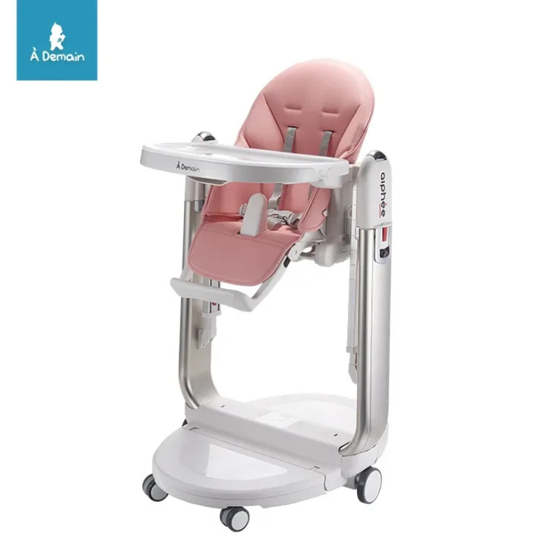 xx Chaise haute multifonctionnelle 3 en 1 rose – A Demain