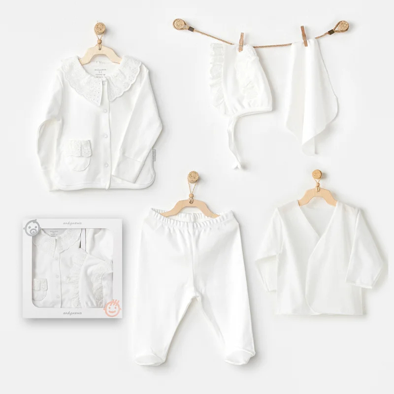 xx Coffret Naissance 5 Pcs Coton- andywawa