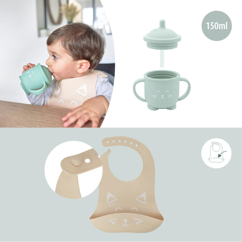 Coffret vaisselle en silicone - 15-24 mois - Babymoov