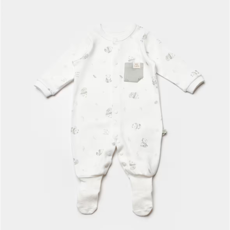 xx Combinaison bébé Vert- Biorganic