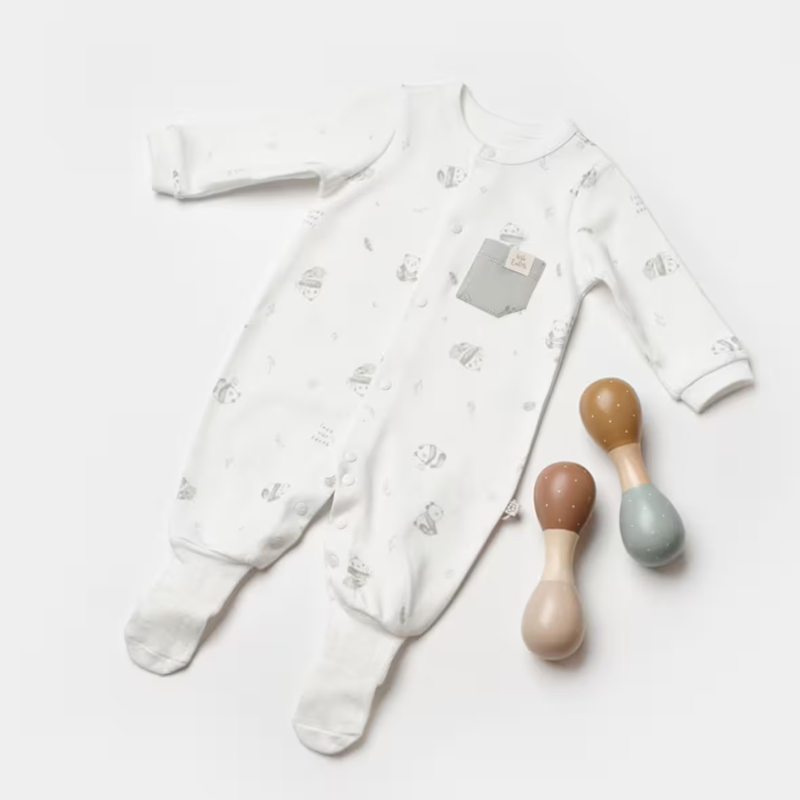 Combinaison bébé Vert- Biorganic