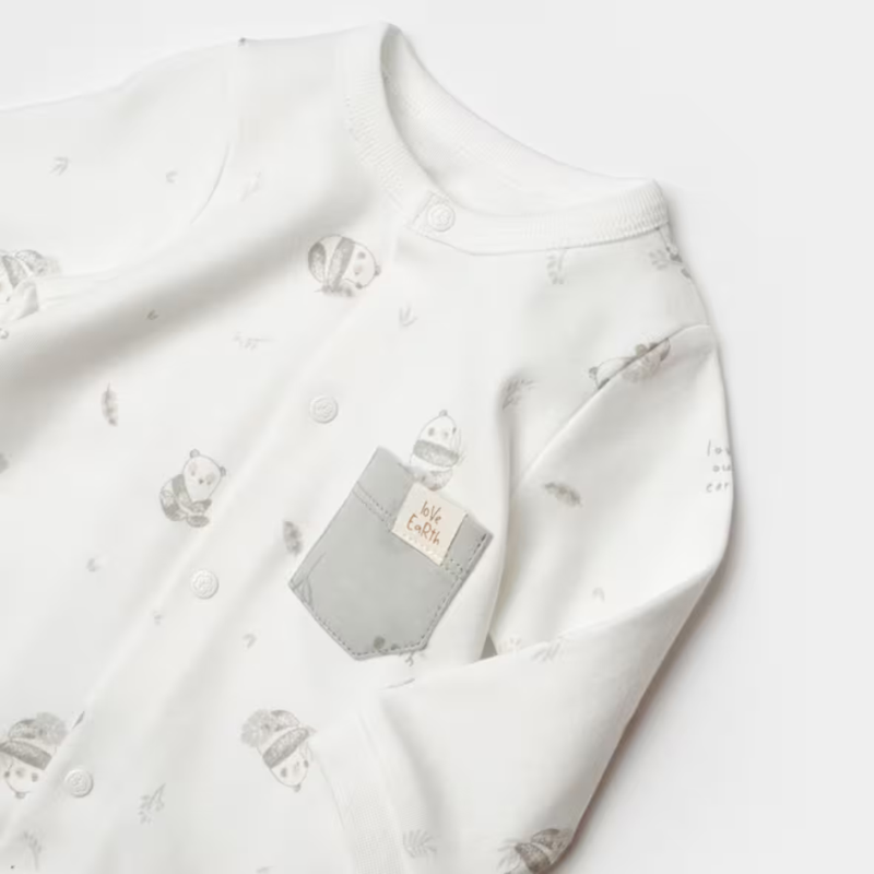 Combinaison bébé Vert- Biorganic