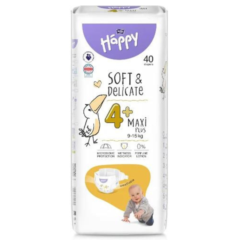 Couche Happy taille 4+ 40 pc