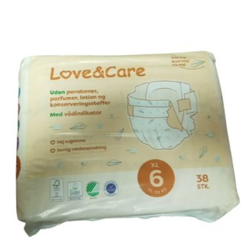 Couches Love Care 6 junior 7-16 kg( 38x4)