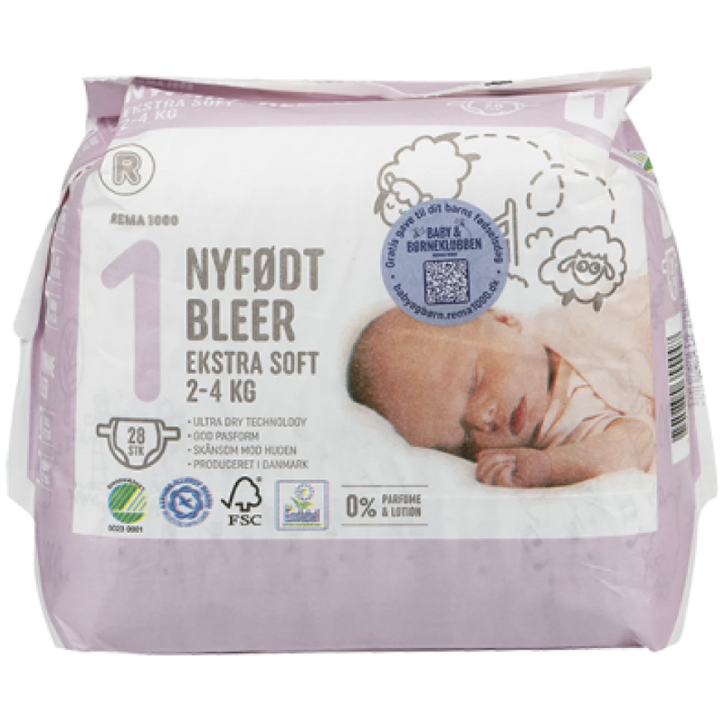 COUCHES NOUVEAU-NÉ BLEER Taille 1   (2–4 kg)