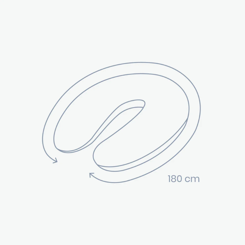 Coussin d'Allaitement et Maternité Buddy  velours côtelé sable- Doomoo