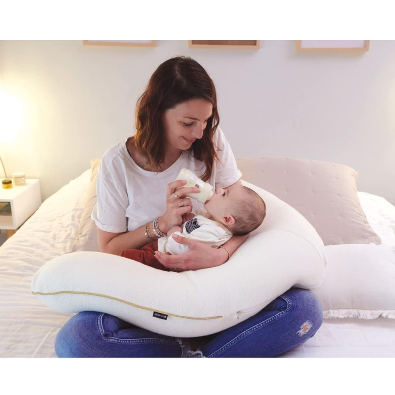 Coussin d'allaitement Multirelax Organic Coton beige - Candide