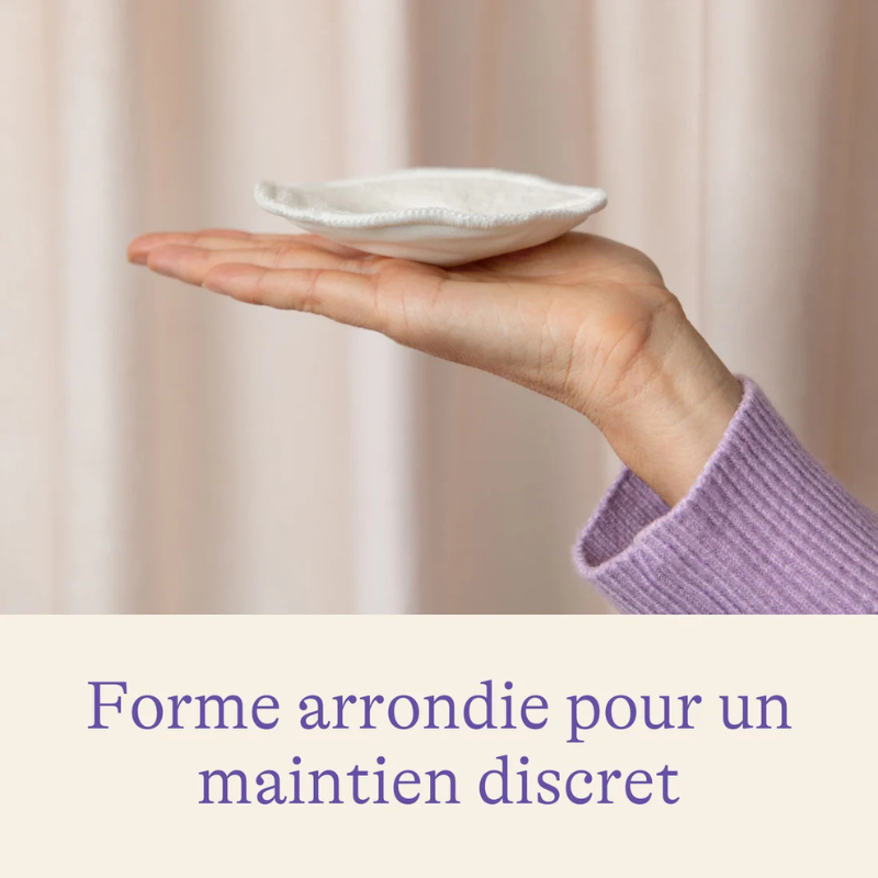 Coussinets d’allaitement lavables 4PC