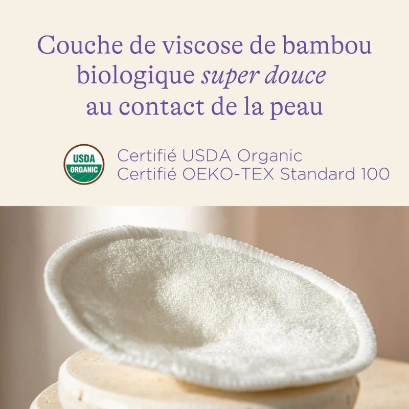 Coussinets d’allaitement lavables 4PC