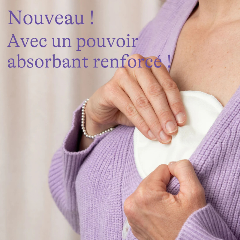 Coussinets d’allaitement lavables 4PC