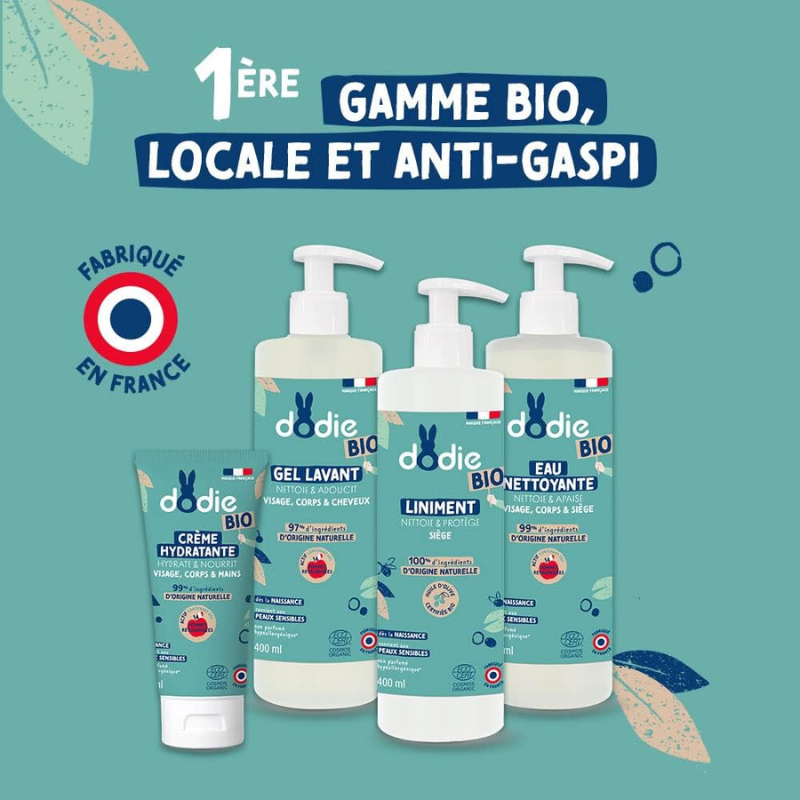 Dodie Liniment Oléo-calcaire Bio - dès la naissance - 400ml